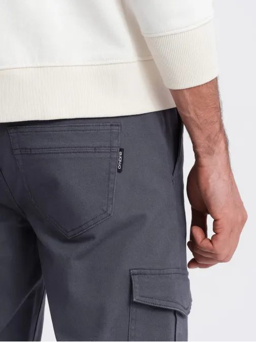 Trendy grafitové jogger kalhoty V3 PAJO-0123