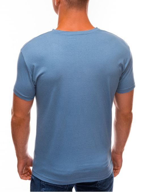 Trendy modré tričko s nápisem S1490