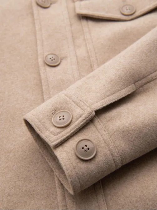 Stylové béžové sako s viskózou V1-JANP-0199