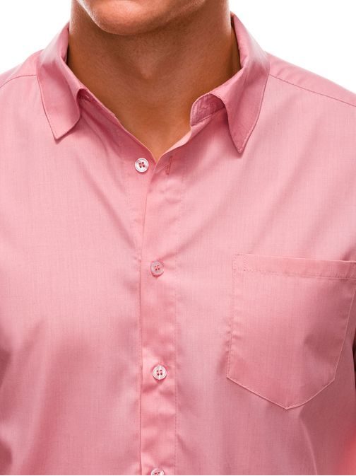 Moderní košile ve světle růžovém provedení K597