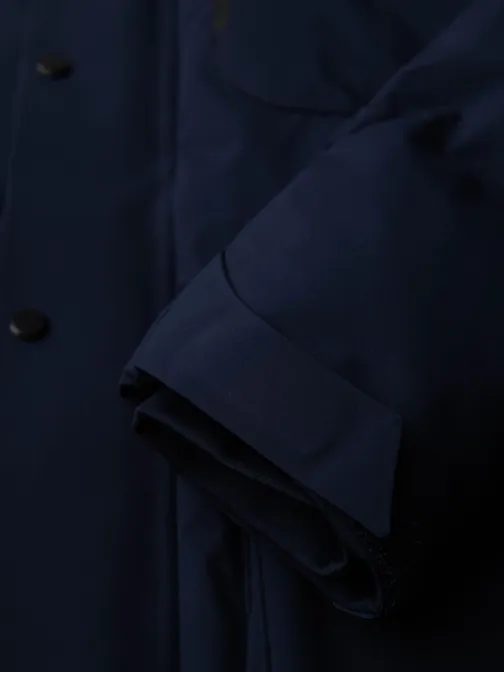 Módní tmavě modrá pánská zimní bunda V1 JAHP-0306