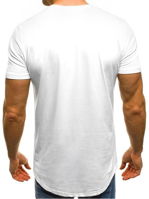 Bílé pánské atraktivní tričko BREEZY 181160