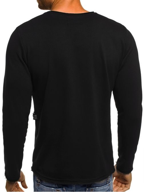 Jednoduché tričko s černými fleky BREEZY 9081 ČERNÉ