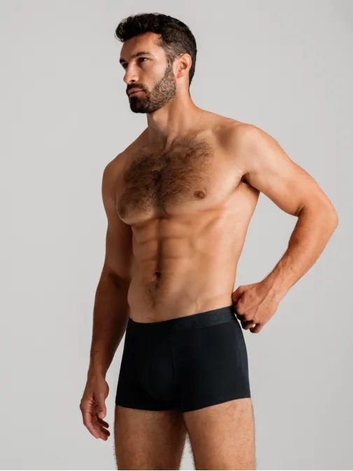 Černé stylové boxerky V1 UNBO-0105 (3 ks)