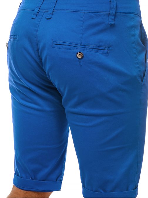 Jednoduché modré chinos kraťasy BL/SD326