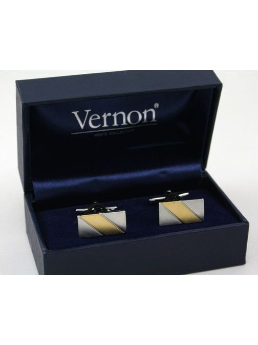 Zlato-stříbrné manžetové knoflíčky