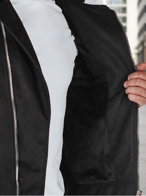 Jedinečná černá zateplená motorkářská bunda