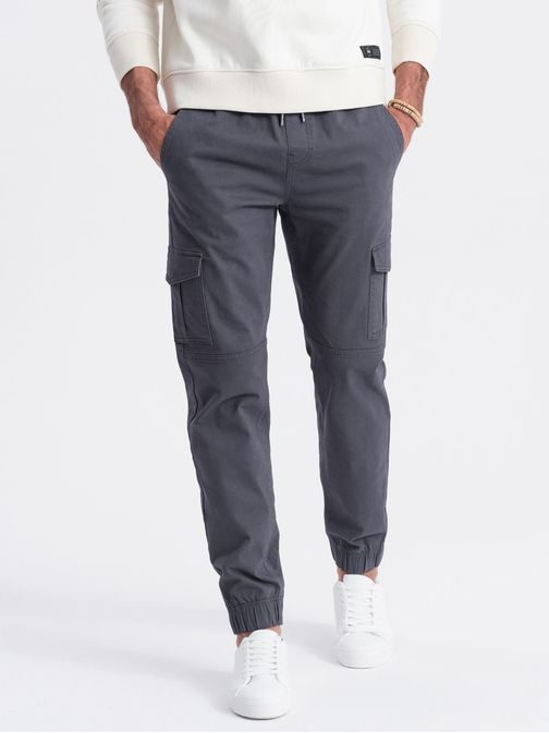 Trendy grafitové jogger kalhoty V3 PAJO-0123