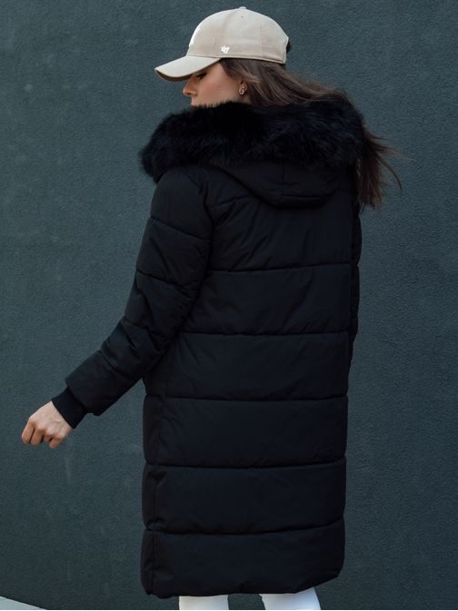 Dámská trendy zimní černá bunda Treverse