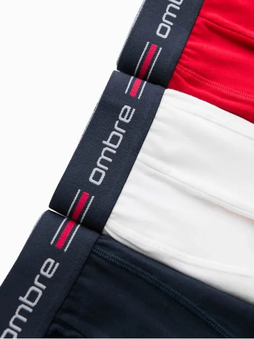 Barevné stylové boxerky unbo-0109(3ks)