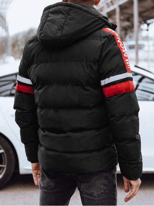 Trendy černá pánská bunda na zimu