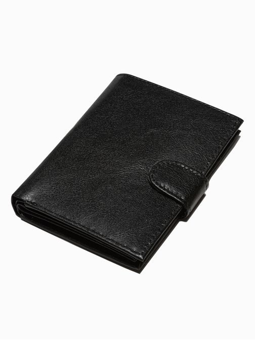 Černá peněženka s přezkou A794