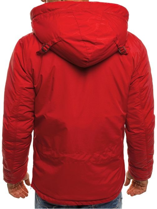 Výrazná červená zimní bunda J.STYLE AK166