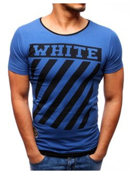WHITE modré pánské tričko