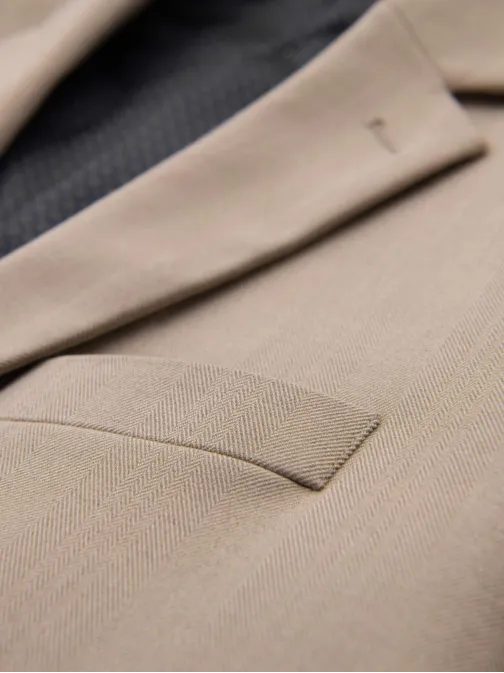Elegantní béžové pánské sako V2 BLZB-0135