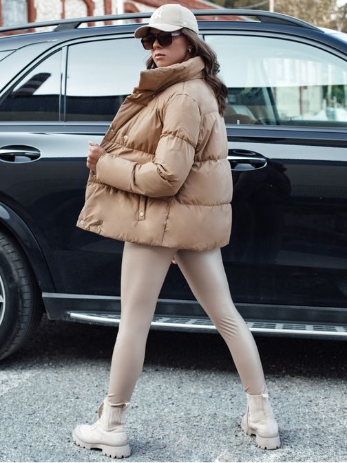 Dámská stylová béžová bunda Laro