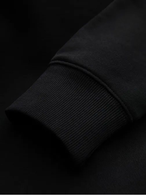 Základní černá mikina bez kapuce V5 SSBN-0175