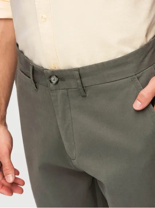 Pánské khaki kalhoty chinos V3 PACP-0293