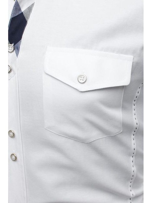 Bílá pánská košile Ozonee 43