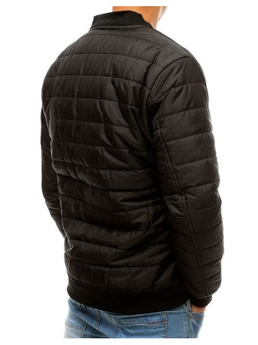 Trendy černá bomber bunda pro pány