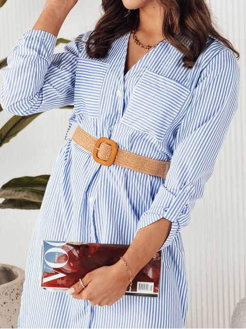 Košilové šaty v modré barvě Elaina