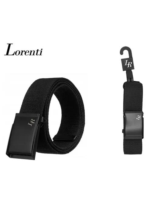 Pánský černý látkový pásek