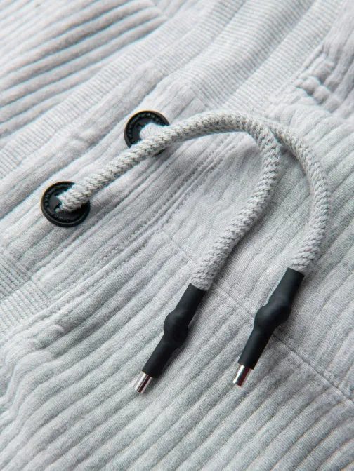 Šedé úpletové kraťasy V2 SRSK-0150