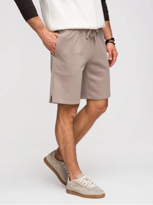 Trendy béžové šortky s logem V2 SRBC-0153