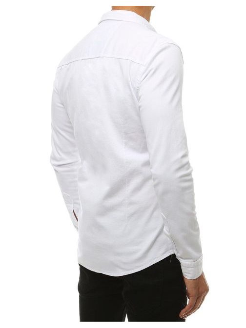 Košile s dlouhým rukávem v bílé barvě