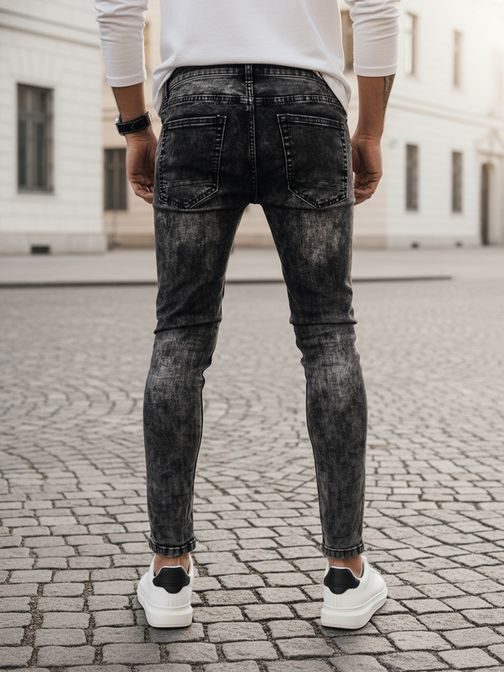 Trendy černé pánské džínové kalhoty