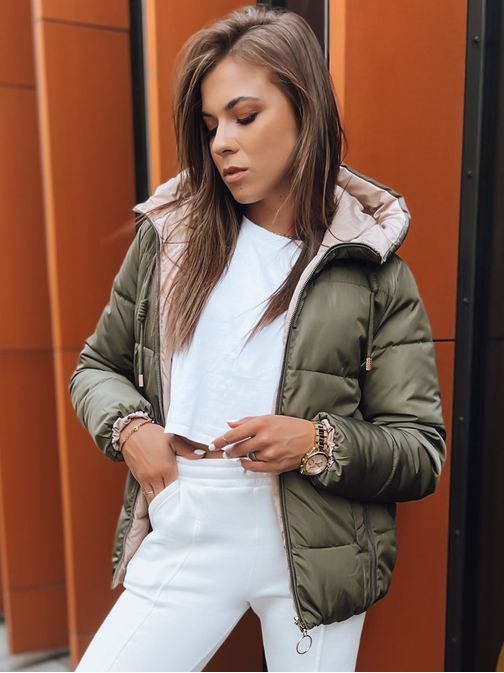 Dámská oboustranná zelená bunda Victoria Snug