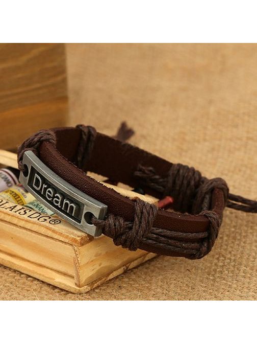Dream náramek v tmavě hnědém provedení