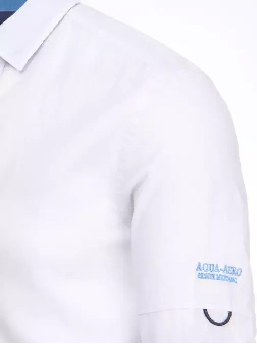 Bílá bavlněná košile v ležérním stylu