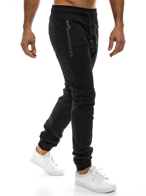 TRENDY ČERNÉ PÁNSKÉ JOGGER ATHLETIC 0803