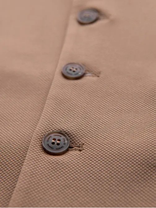 Elegantní hnědá pánská vesta V1 BLZV-0145