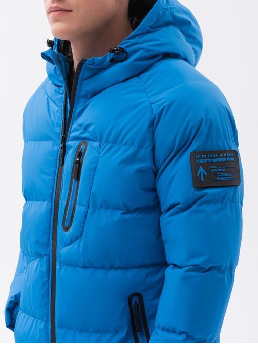 Modrá zimní bunda C502