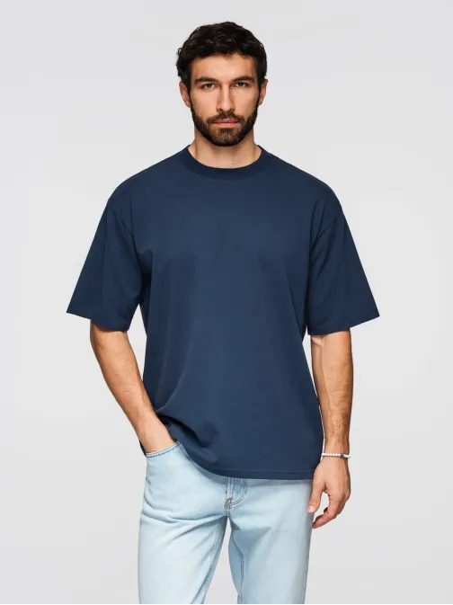 Trojbalení mixu triček oversize bílá/modrá/olivová TSBC-0291