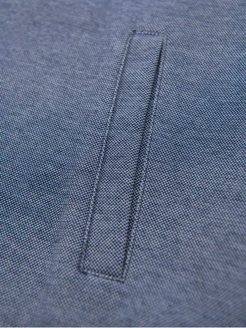 Elegantní modrá pánská mikina bez kapuce v2 om-sszp-0238