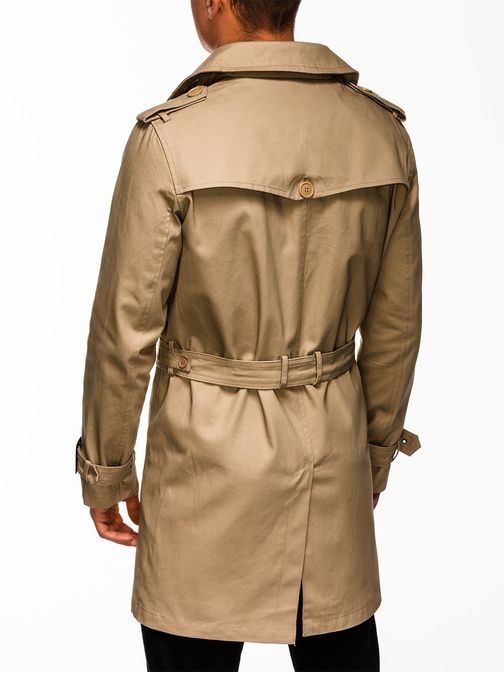 Atraktivní béžový pánský kabát c346