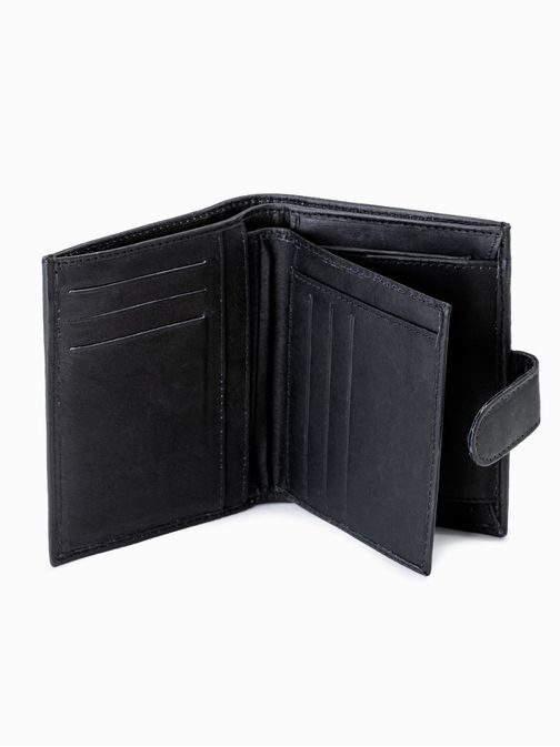 Pánská černá trendy peněženka A616