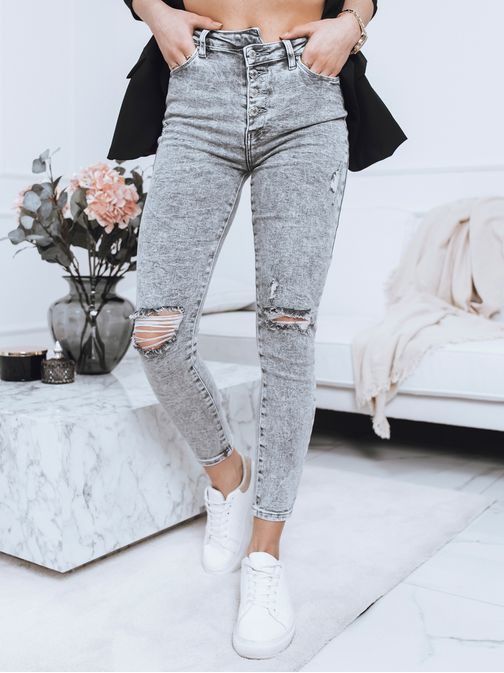 Nádherné dámské šedé džíny Mirella