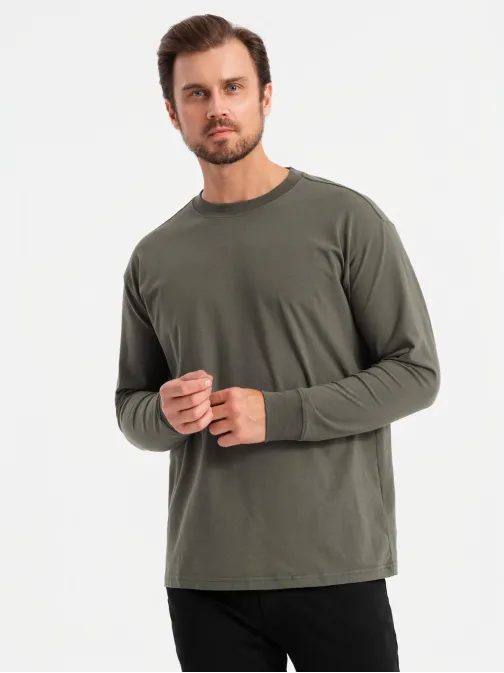 Moderní zelené pánské tričko V3 LSBC-0129