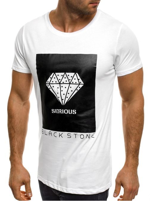 Bílé originální pánské tričko s potiskem BLACK ROCK 1033/17