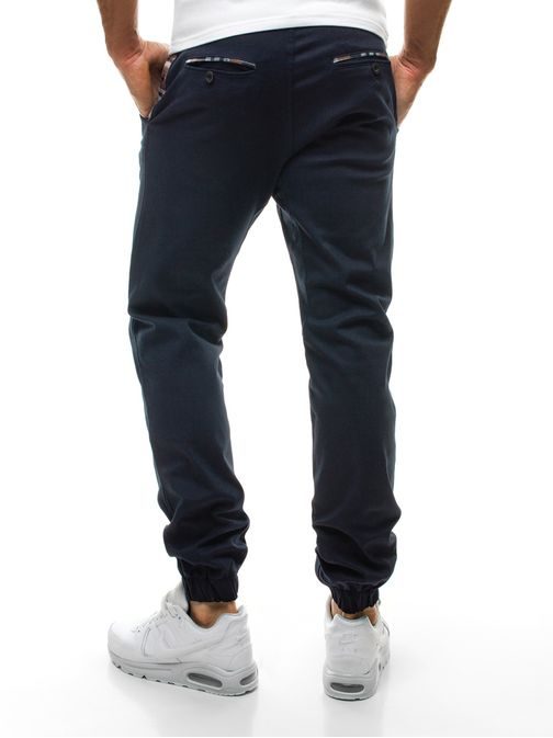 Tmavě modré pánské chino jogger kalhoty ATHLETIC 449