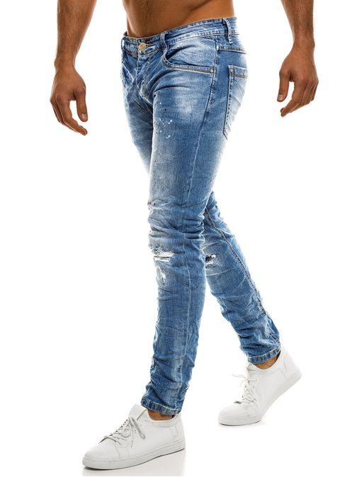 Moderní pofŕkané pánské džíny Y-TWO 2722