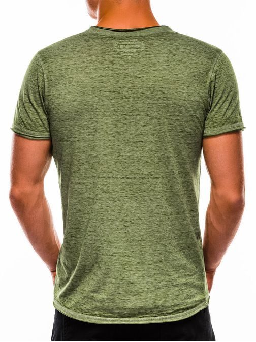 Zajímavé pánské tričko zelené s1052