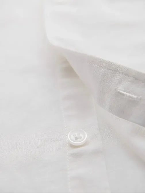 Ležérní bílá pánská košile V1 shss-0167