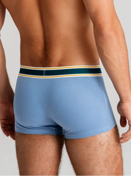 Modré stylové boxerky unbo-0110 (3ks)