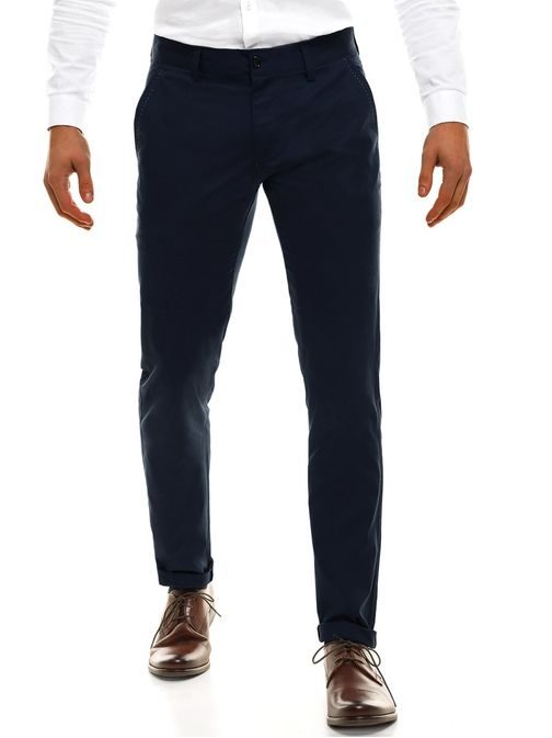 Chinos kalhoty v tmavě modré barvě s decentním prošitím BLACK ROCK 210