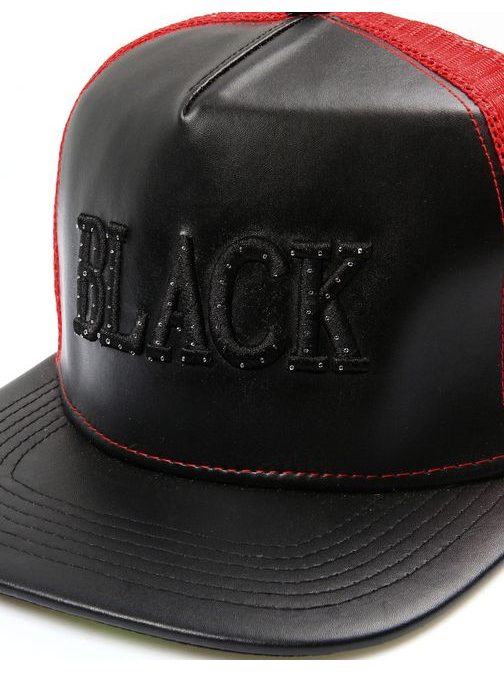 Krásná červeno-černá kšiltovka BLACK snapback